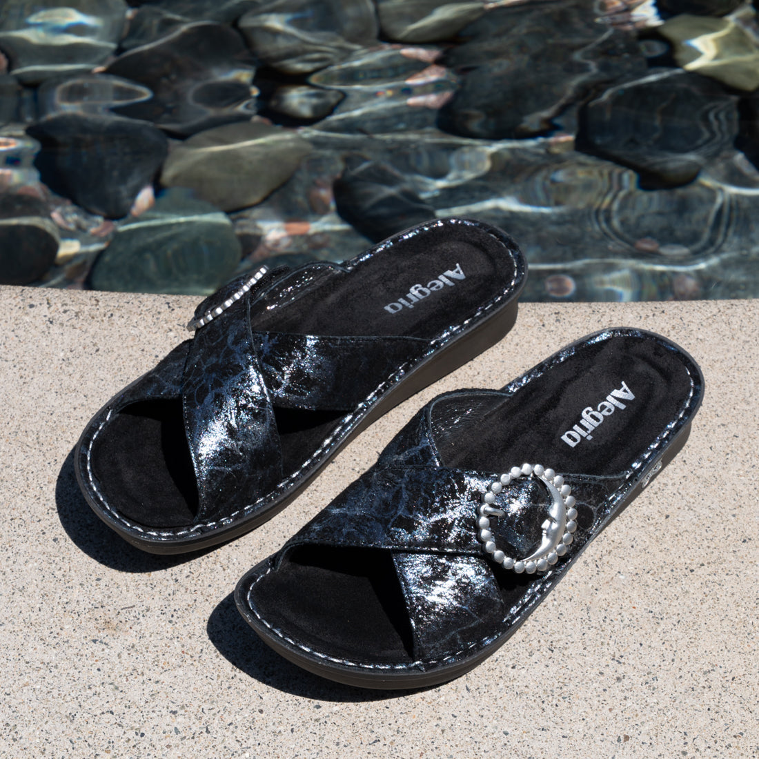 Alegria Vanya Moon Shadow Silver Sandal