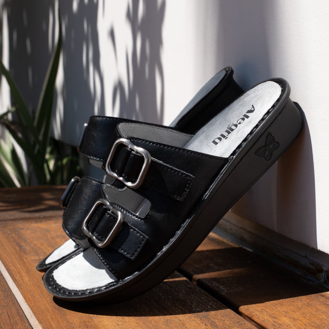 Alegria Verah Black Sandal