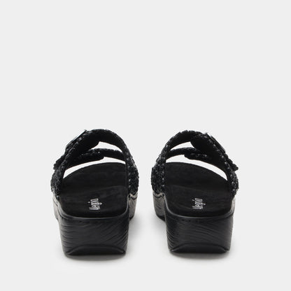 Alegria Oona Fancy Black Sandal