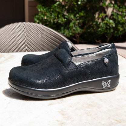 Alegria Keli Crackle Black Shoe