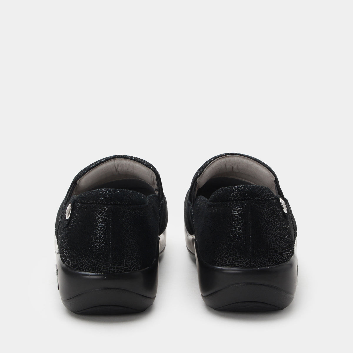 Alegria Keli Crackle Black Shoe