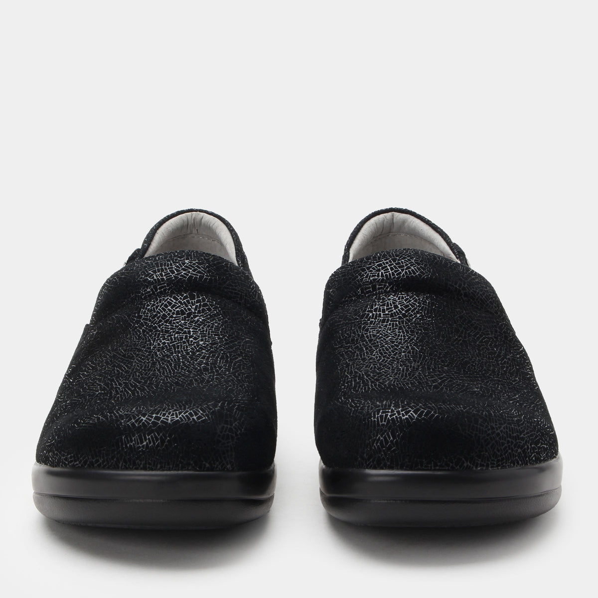 Alegria Keli Crackle Black Shoe