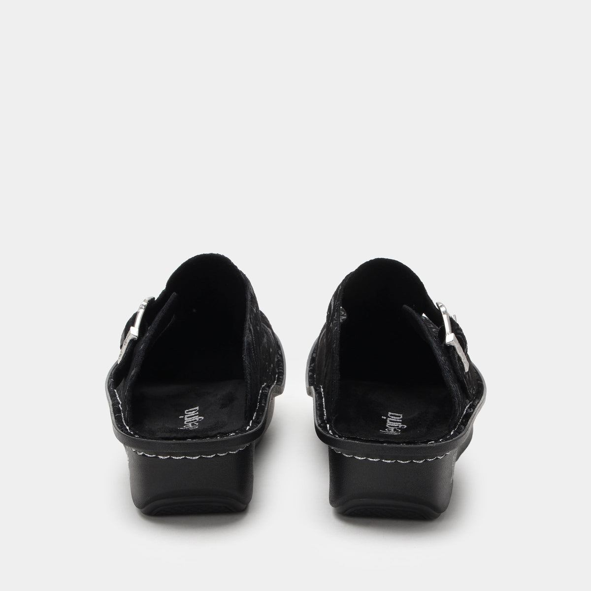 Alegria Classic Swirling Black Shoe