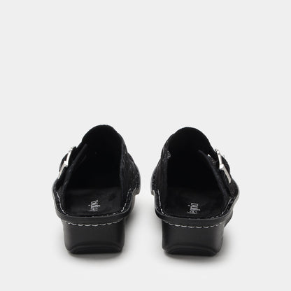 Alegria Classic Swirling Black Shoe