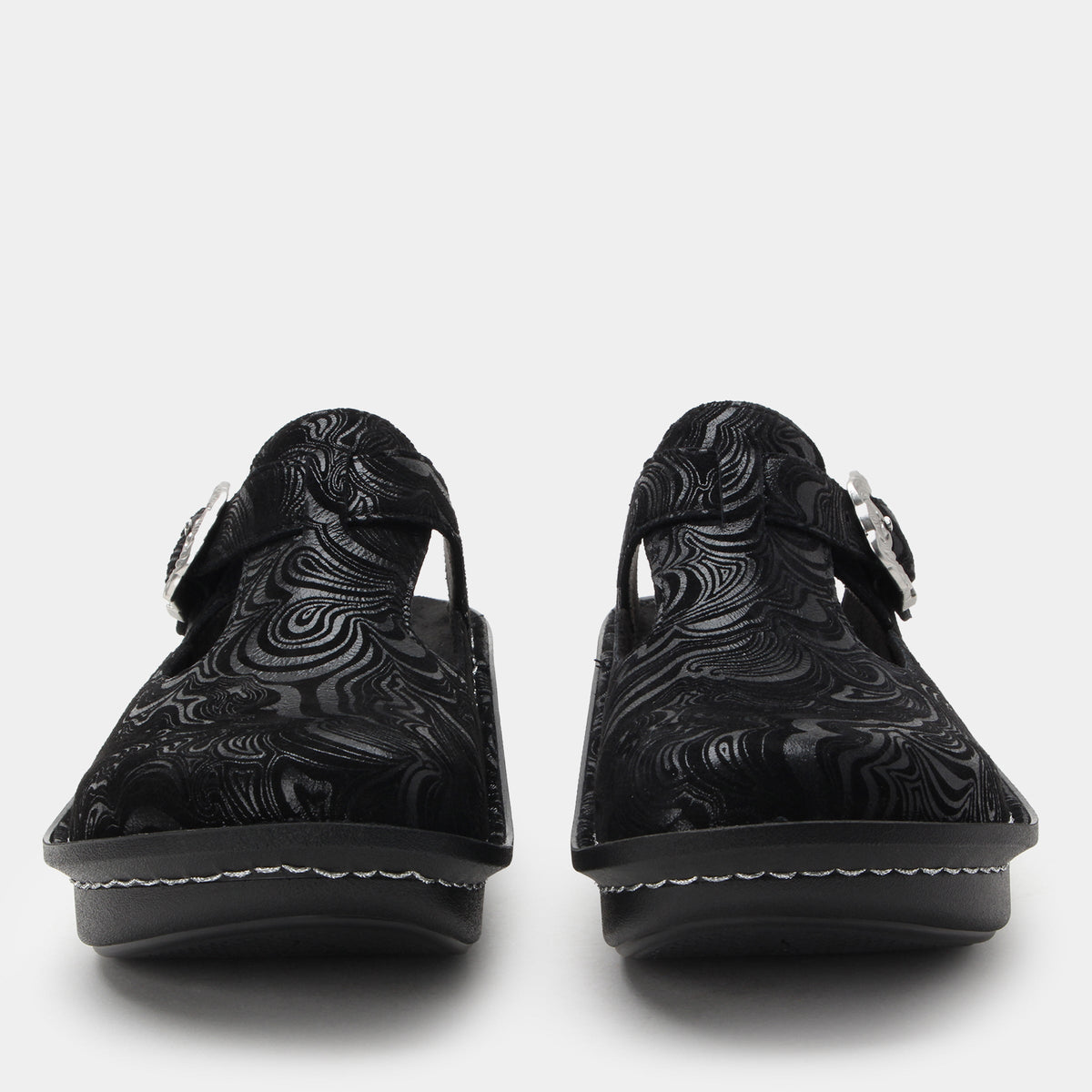 Alegria Classic Swirling Black Shoe
