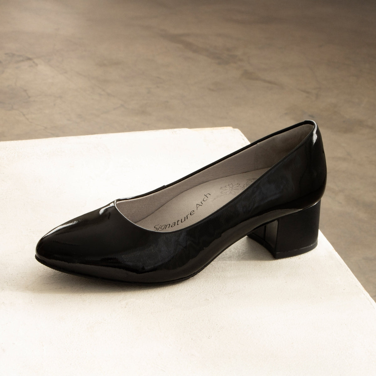 Alegria Lisah Black Patent Shoe