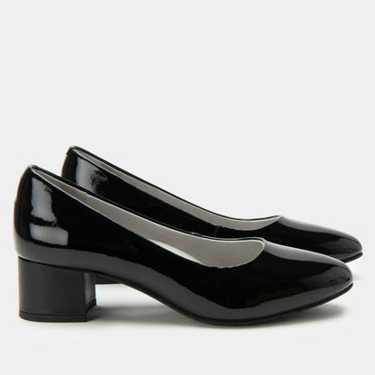 Alegria Lisah Black Patent Shoe
