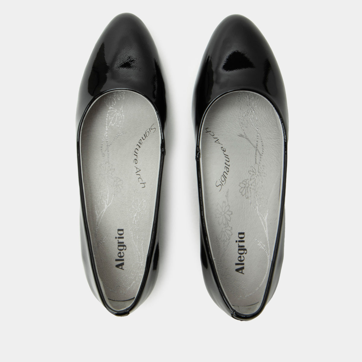 Alegria Lisah Black Patent Shoe