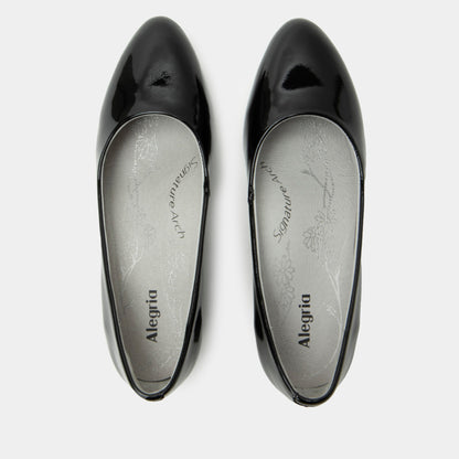 Alegria Lisah Black Patent Shoe