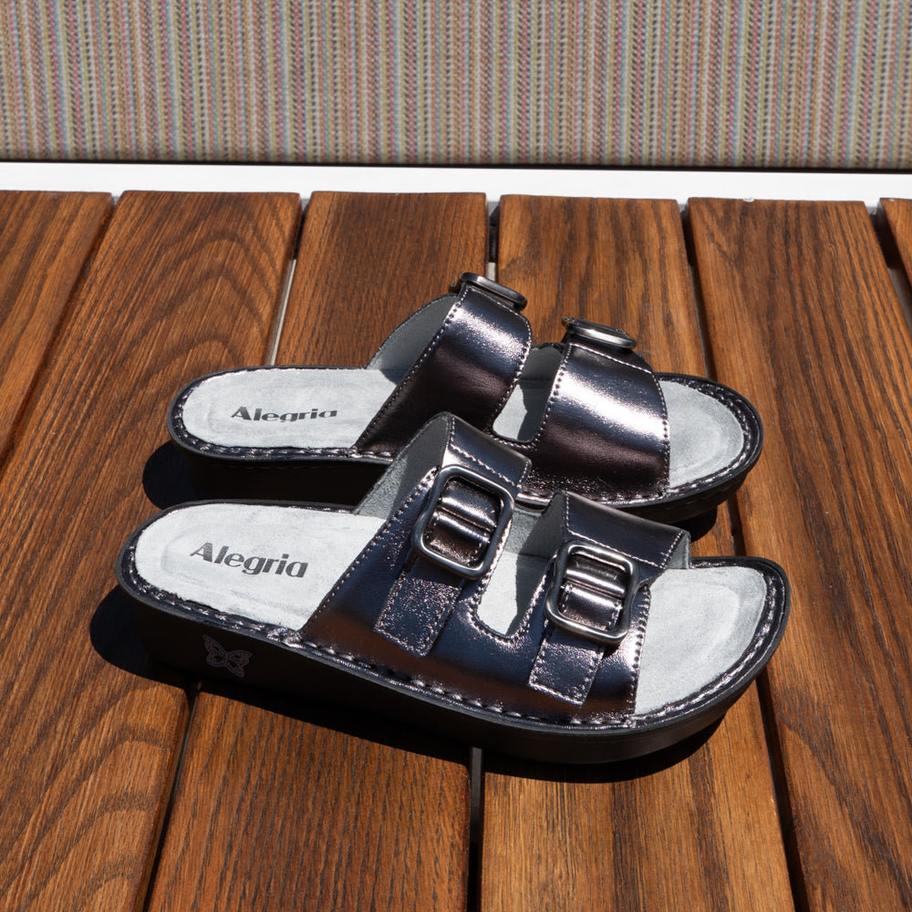 Alegria Verah Pewter Power Sandal