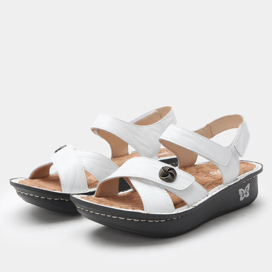 Alegria Kelsi Fondly White Sandal