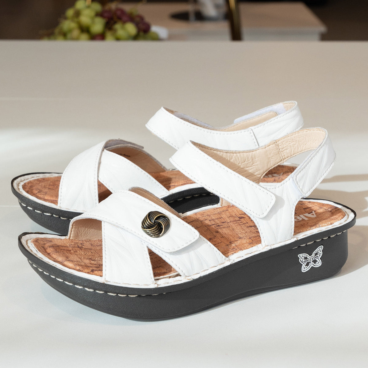 Alegria Kelsi Fondly White Sandal