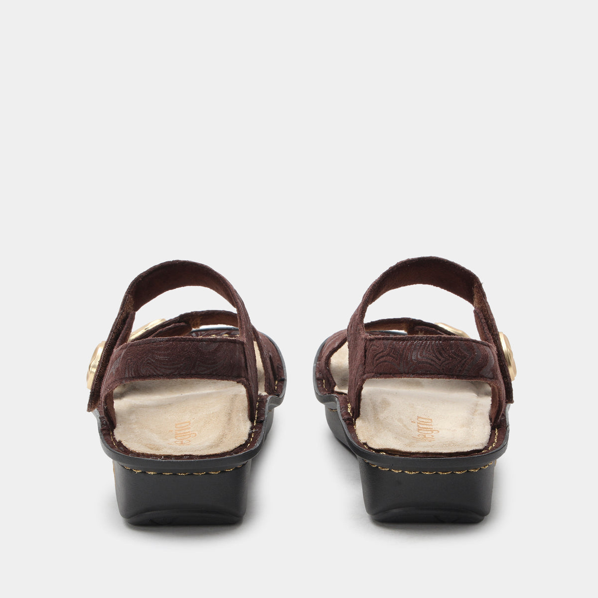 Alegria Vienna Swirling Brown Sandal