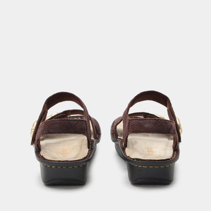 Alegria Vienna Swirling Brown Sandal