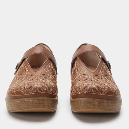 Alegria Opheliah Worn Cognac Breeze Shoe