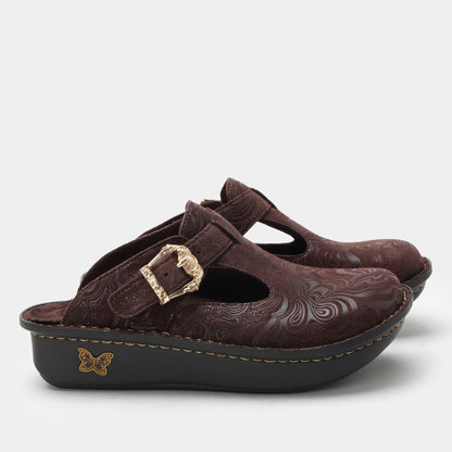 Alegria Classic Swirling Brown Shoe