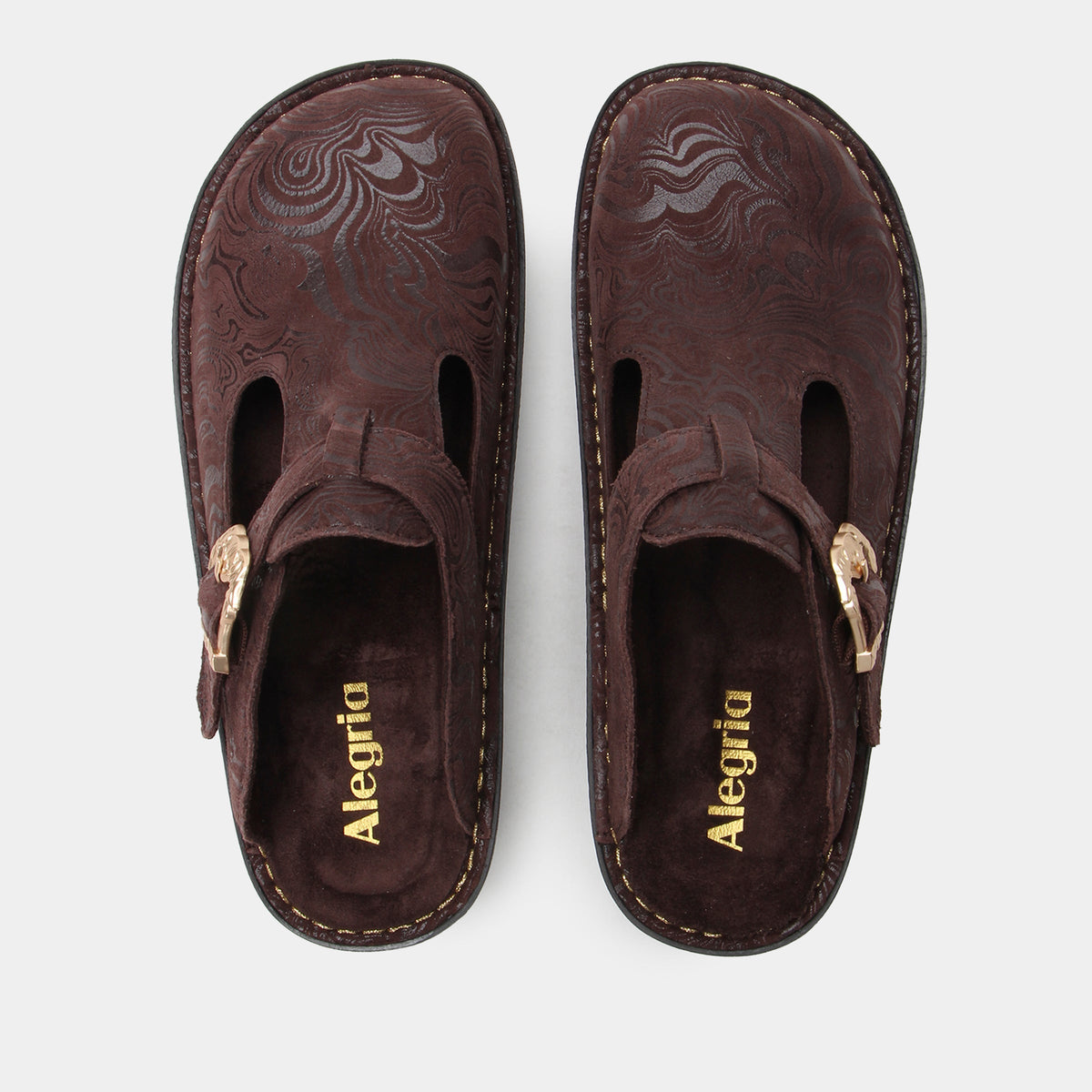 Alegria Classic Swirling Brown Shoe