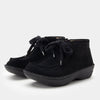 black suede boot