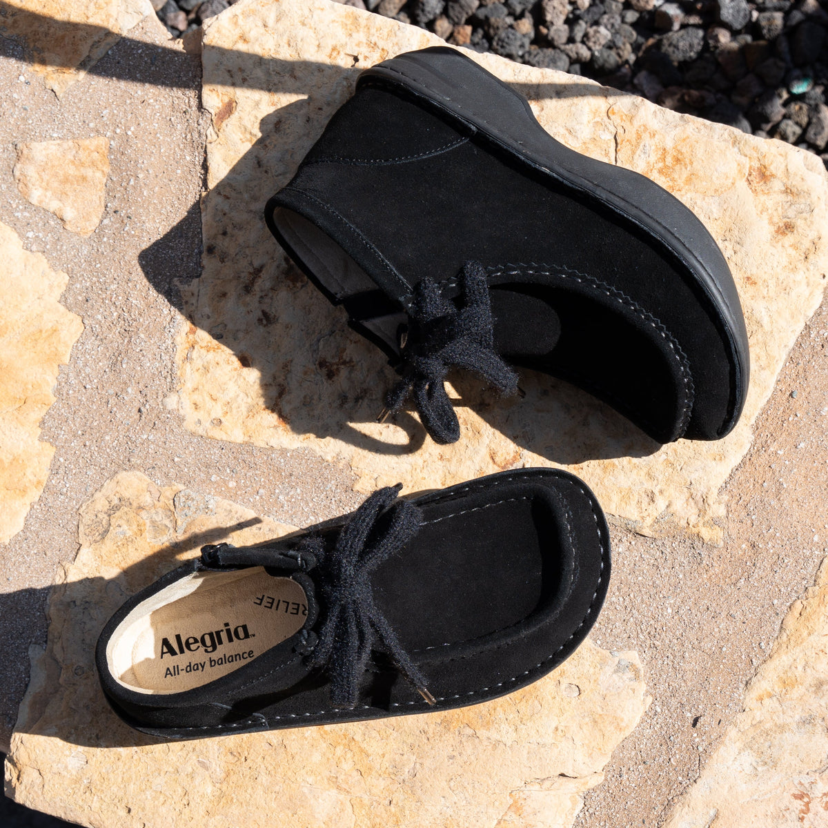 Alegria Fae Black Suede Boot