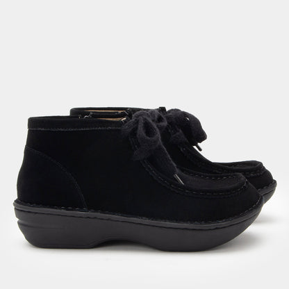 Alegria Fae Black Suede Boot