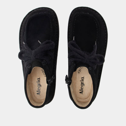 Alegria Fae Black Suede Boot