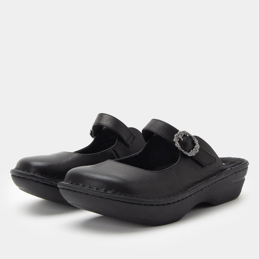 Alegria Fabel Washed Black Shoe