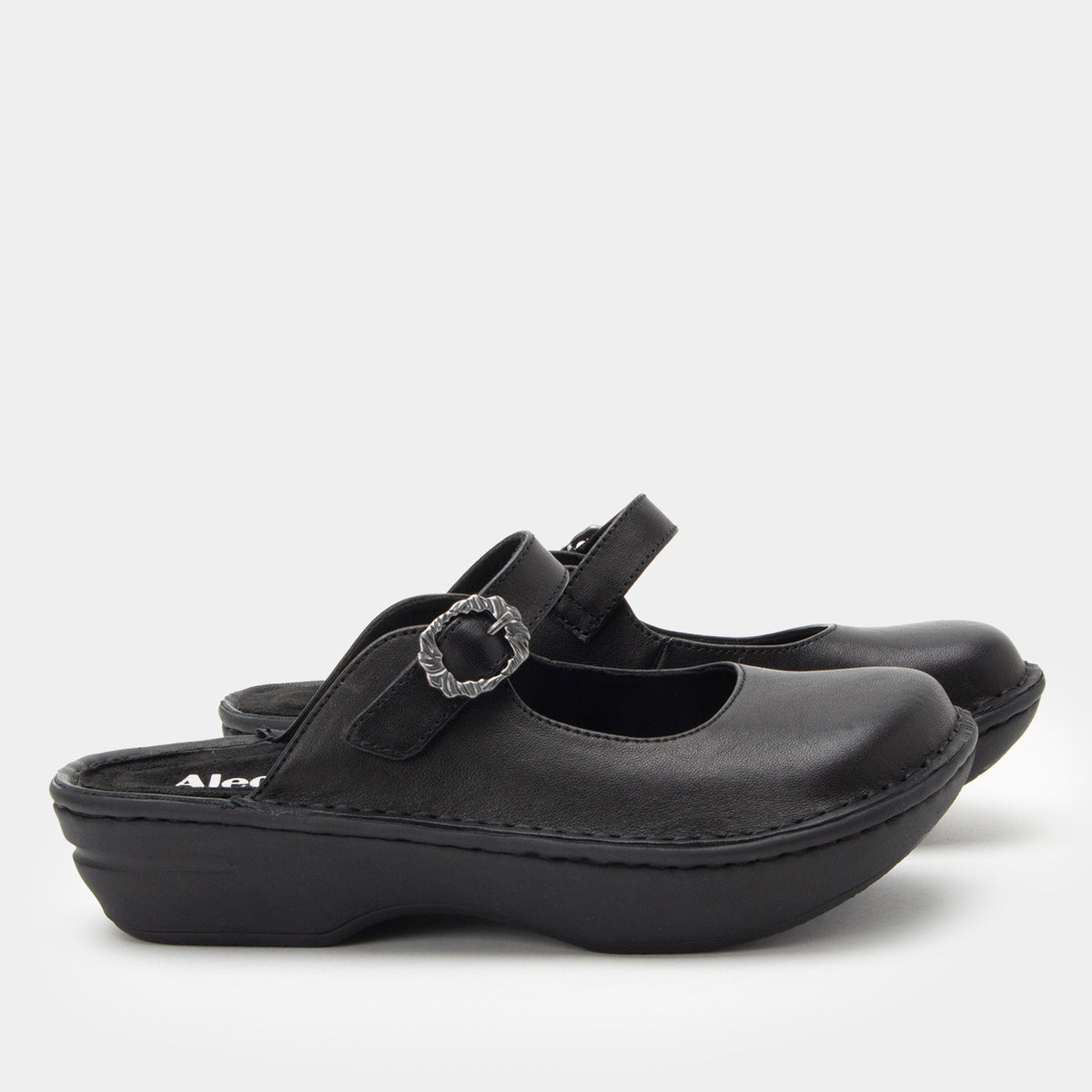 Alegria Fabel Washed Black Shoe