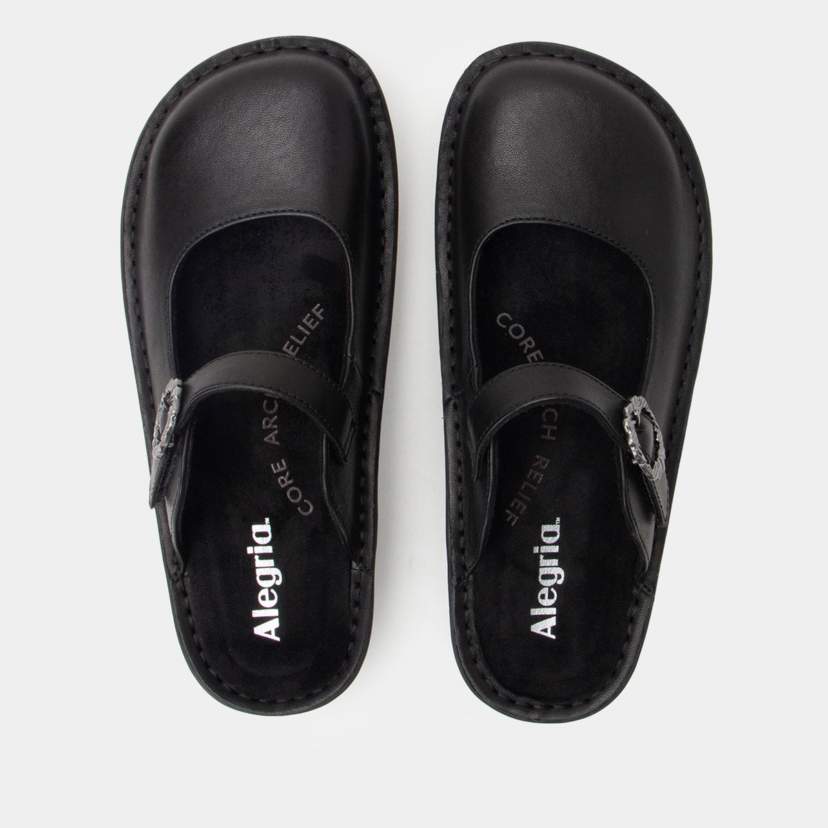 Alegria Fabel Washed Black Shoe