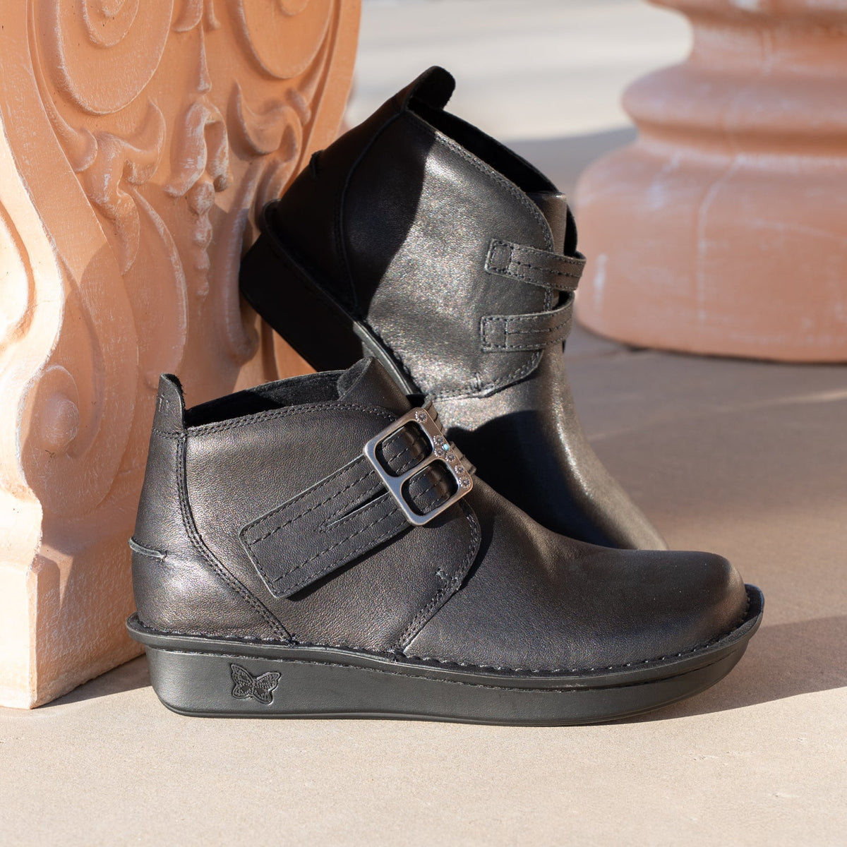 Alegria Caiti Washed Black Boot