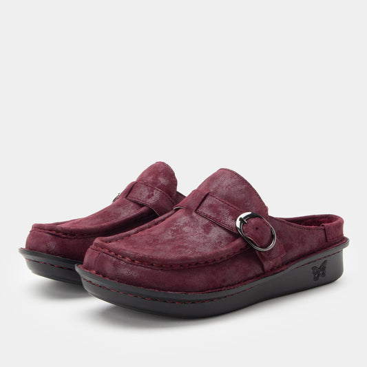 Alegria Brigid Maroon Mist Clog