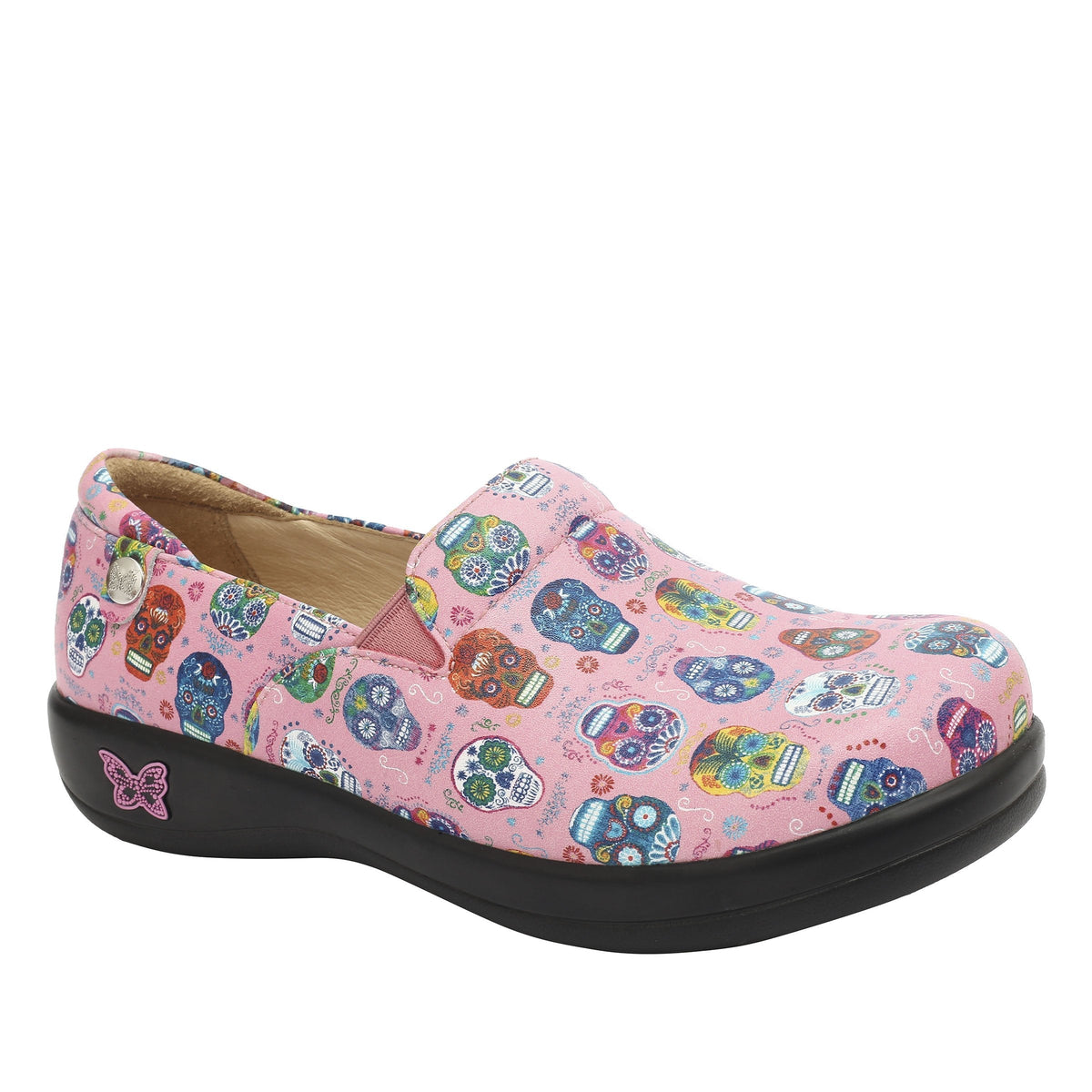 Alegria Keli Sugar Skulls Pink Professional shoe