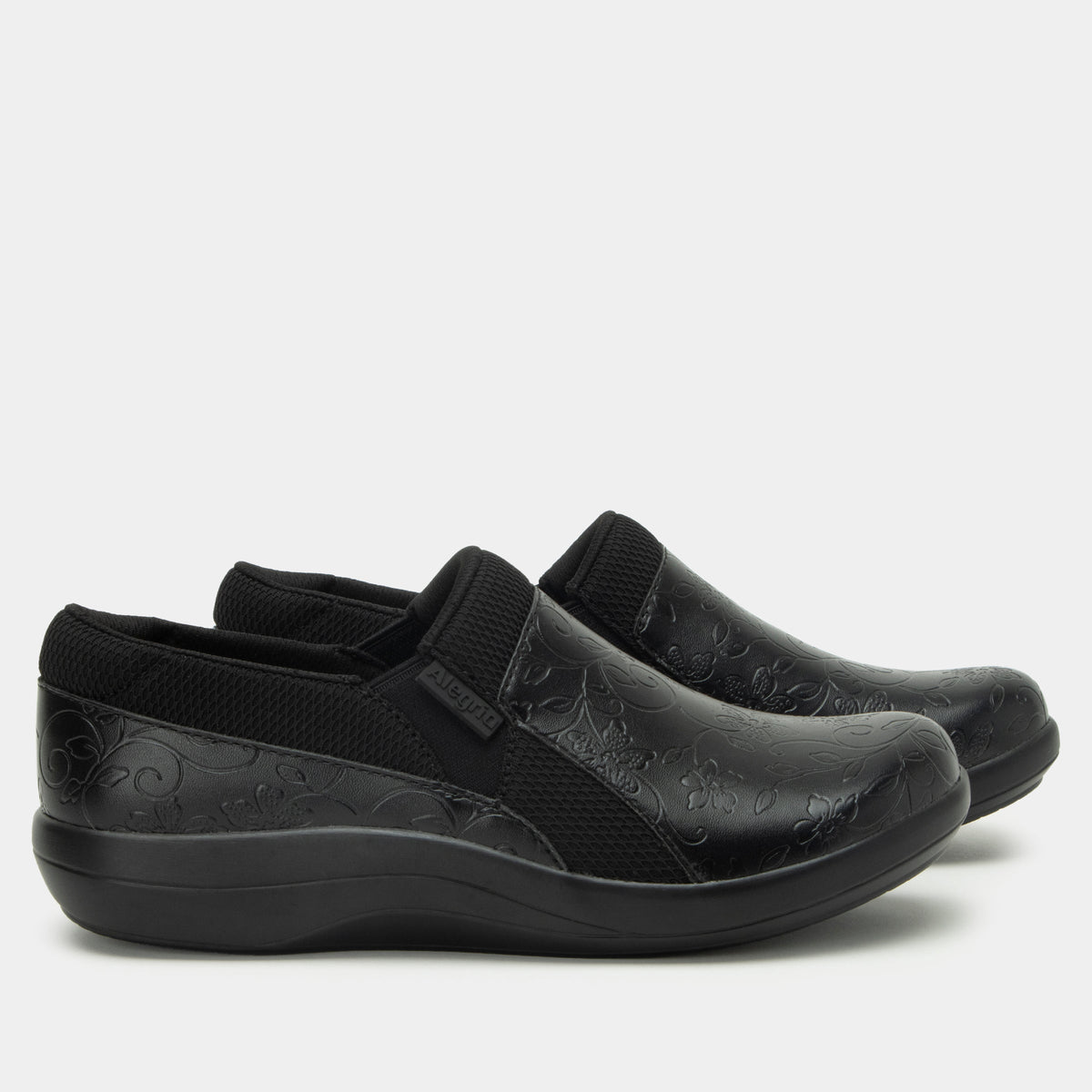 Alegria Duette Embloom Black Shoe