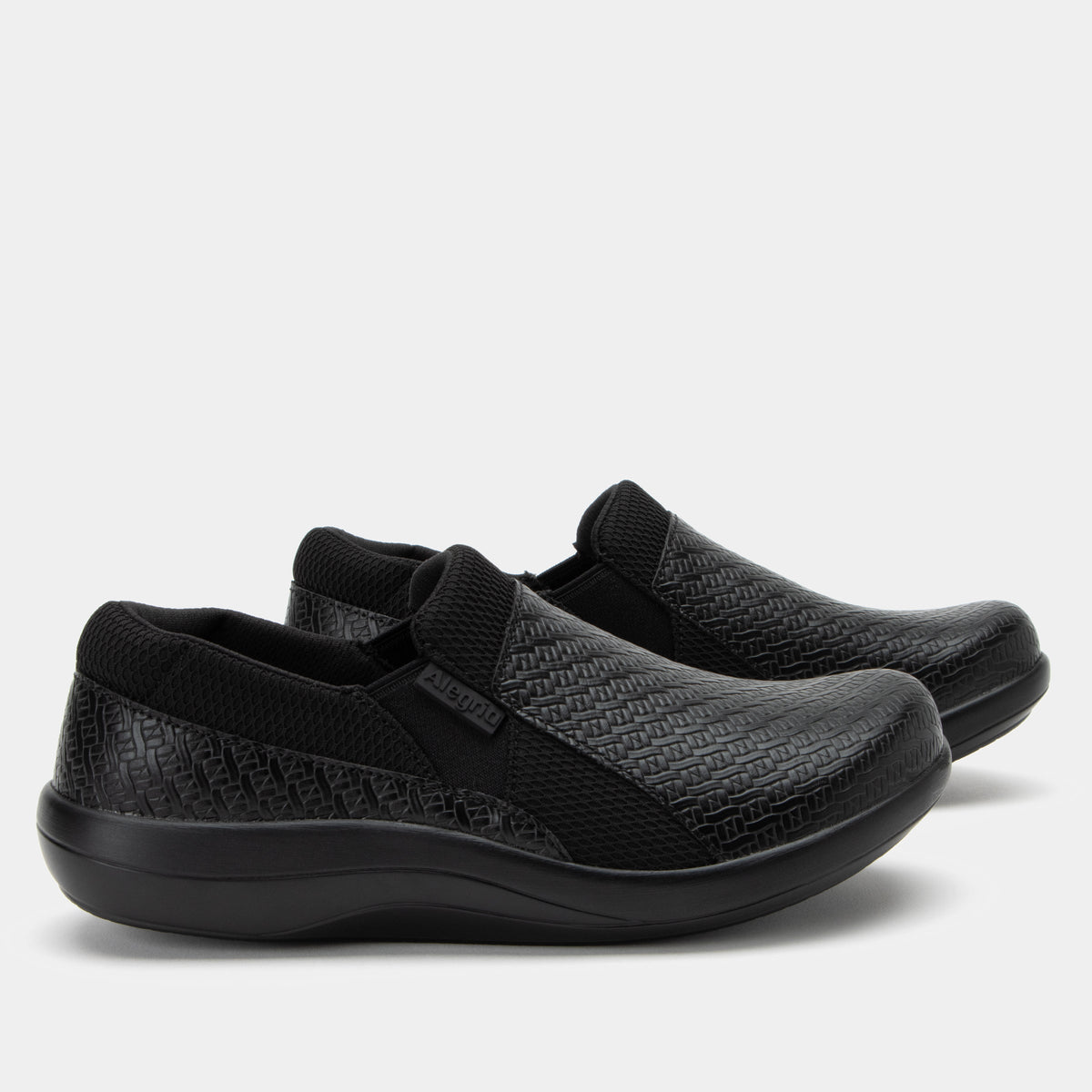 Alegria Duette Black Woven Professional Shoe