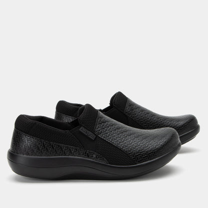 Alegria Duette Black Woven Professional Shoe