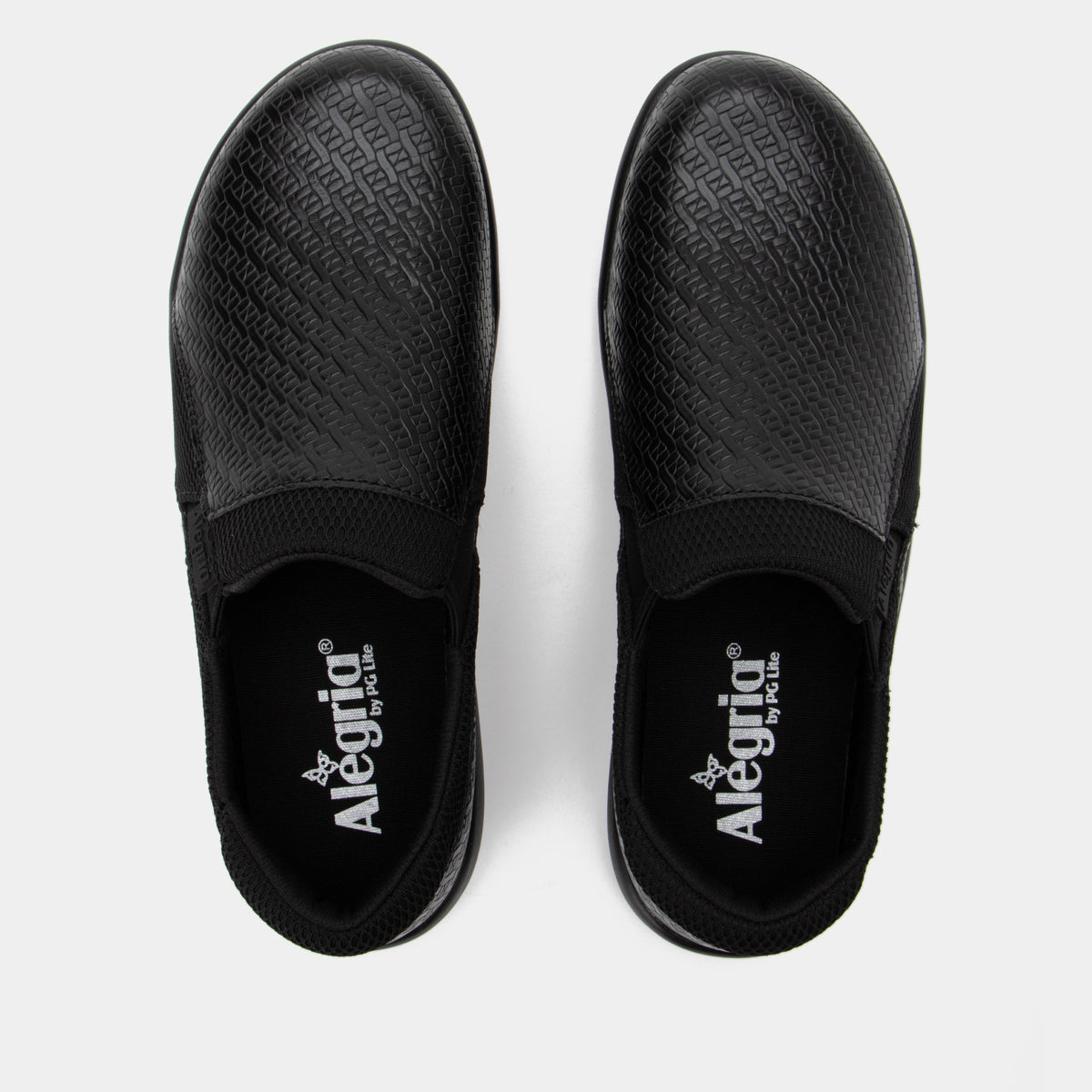 Alegria Duette Black Woven Professional Shoe