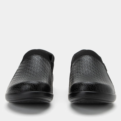Alegria Duette Black Woven Professional Shoe
