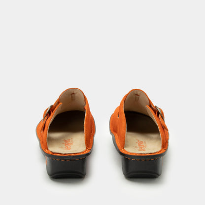 Alegria Classic Orange You Glad Suede Shoe