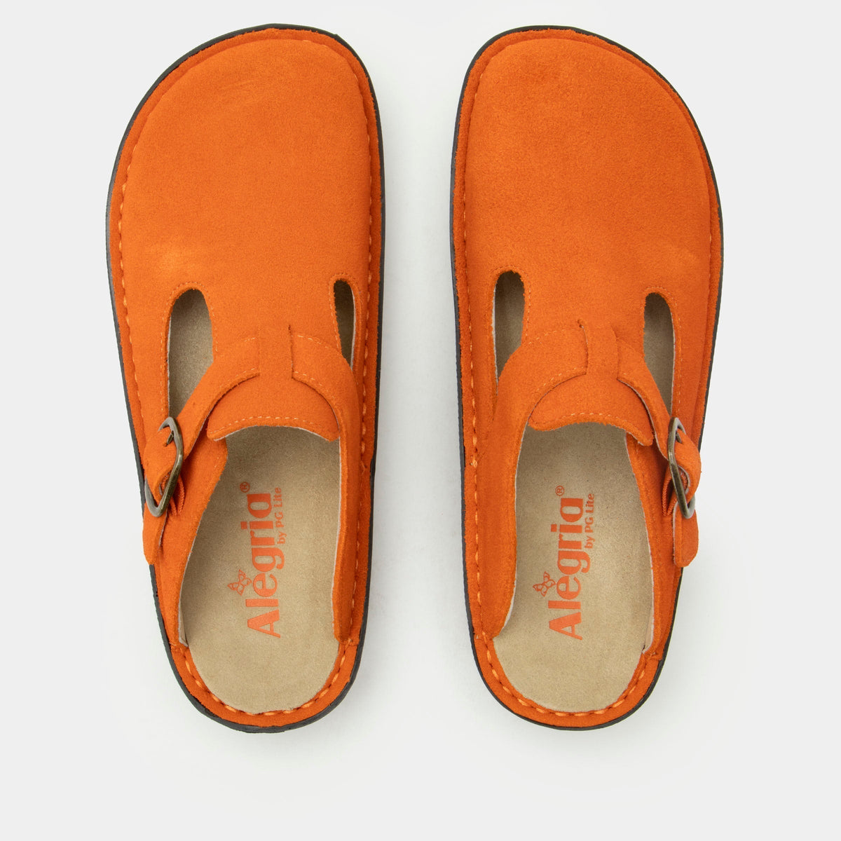 Alegria Classic Orange You Glad Suede Shoe