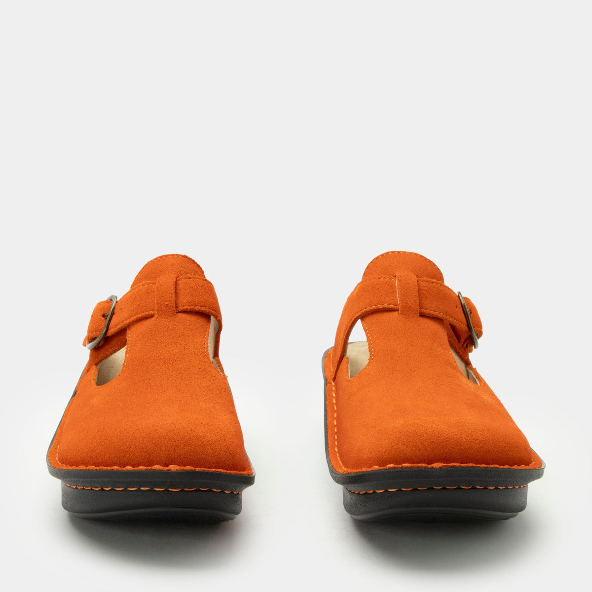Alegria Classic Orange You Glad Suede Shoe