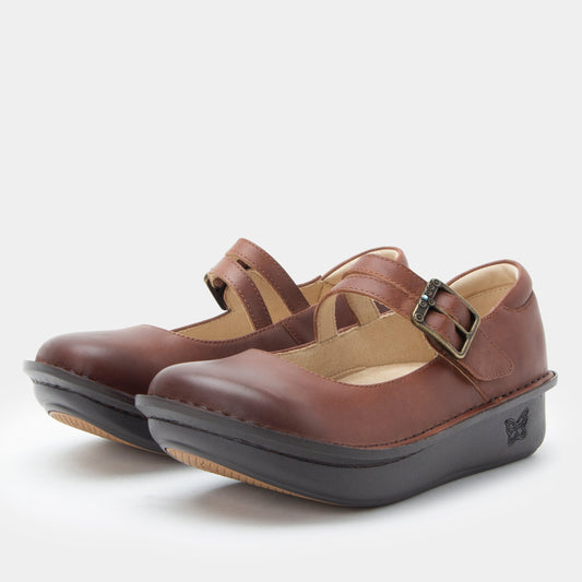 Alegria Paloma Chestnut Mary Jane
