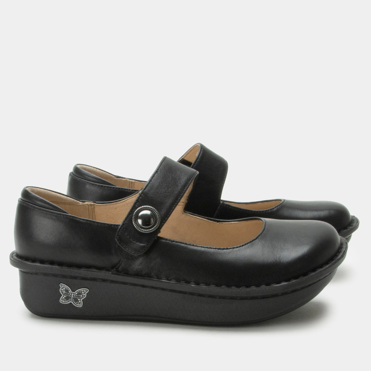 Alegria Paloma Black Nappa Mary Jane