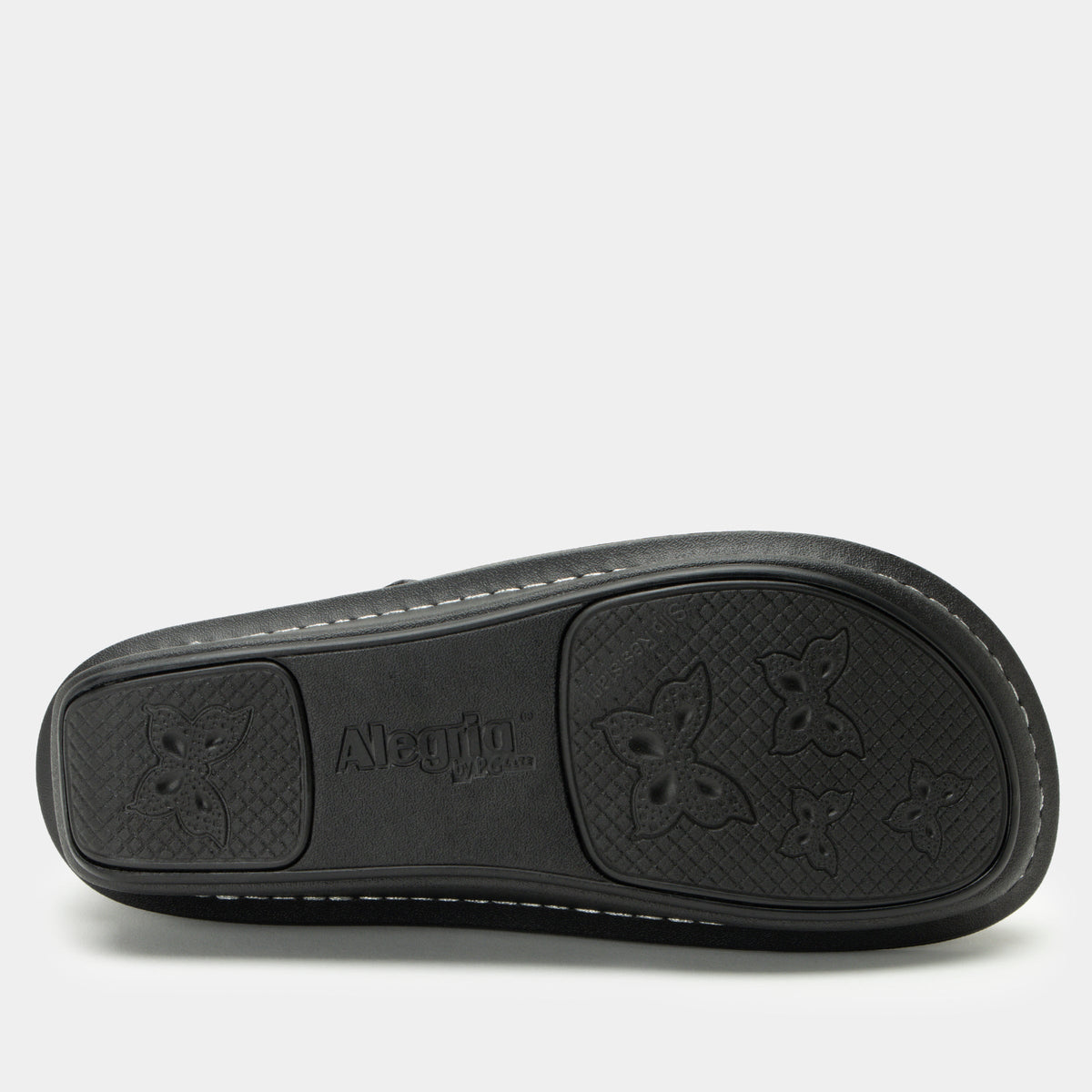 Alegria Paloma Black Embossed Rose Mary Jane