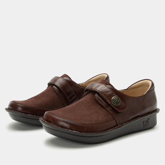 Alegria Brenna Choco Luster Shoe