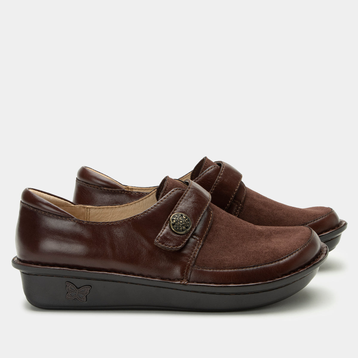 Alegria Brenna Choco Luster Shoe