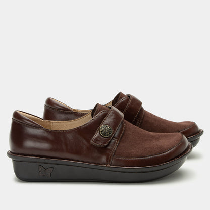 Alegria Brenna Choco Luster Shoe