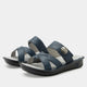 basketry navy sandal