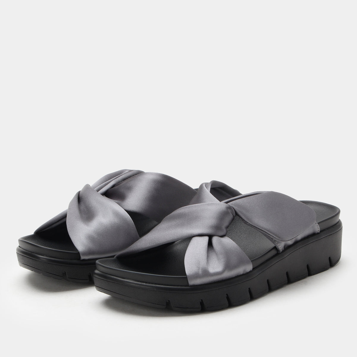 gunmetal sandal,36