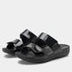 black gloss sandal