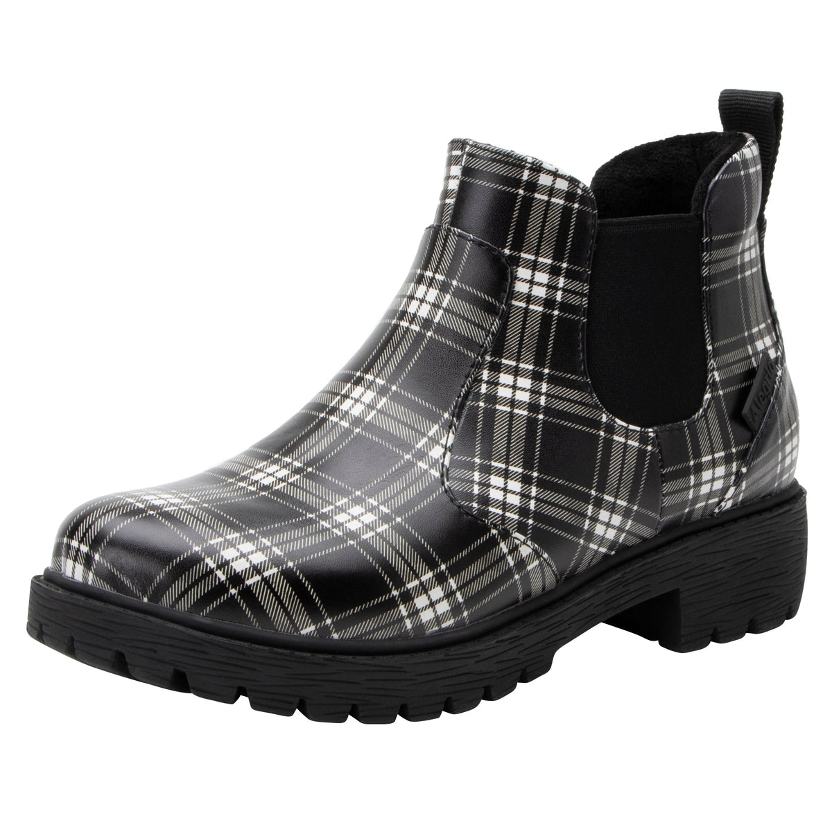 plaid boot,36