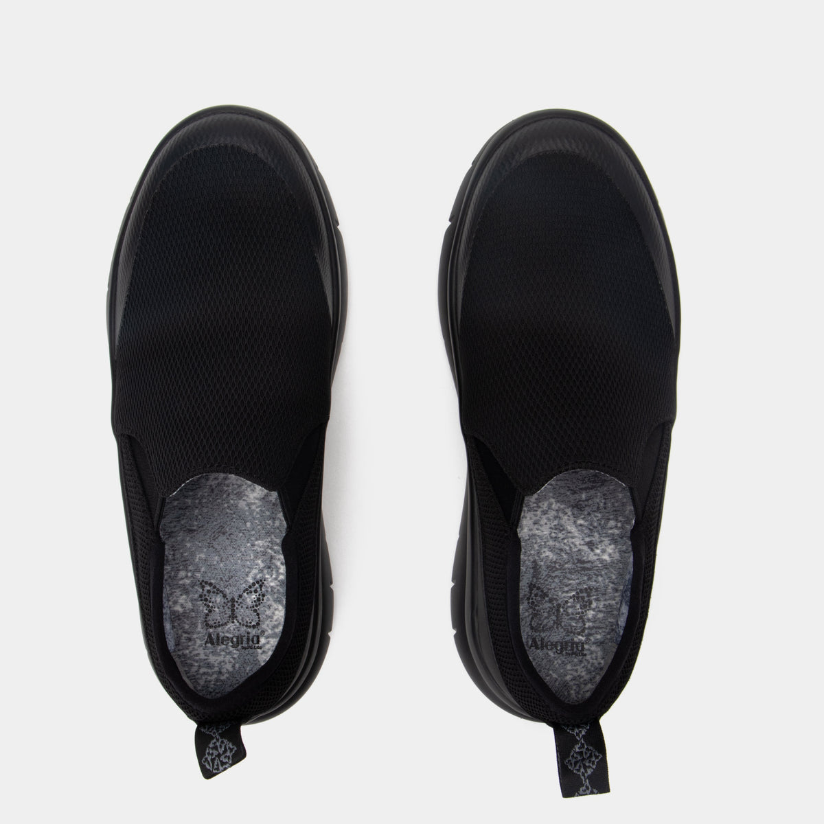 Alegria Shift Lead Black Mesh Shoe